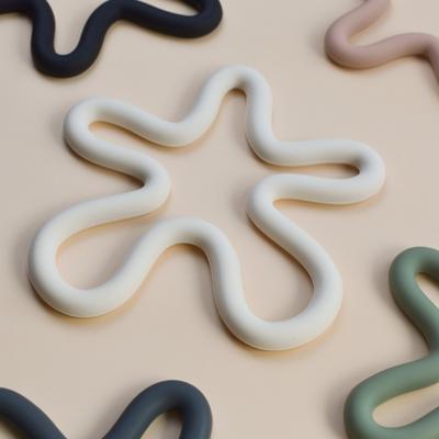 Geometrische hitzebeständige Silikonmatte, Getränkebecher-Untersetzer, rutschfeste Topflappen, Tischset, Küchenzubehör, Untersetzer
