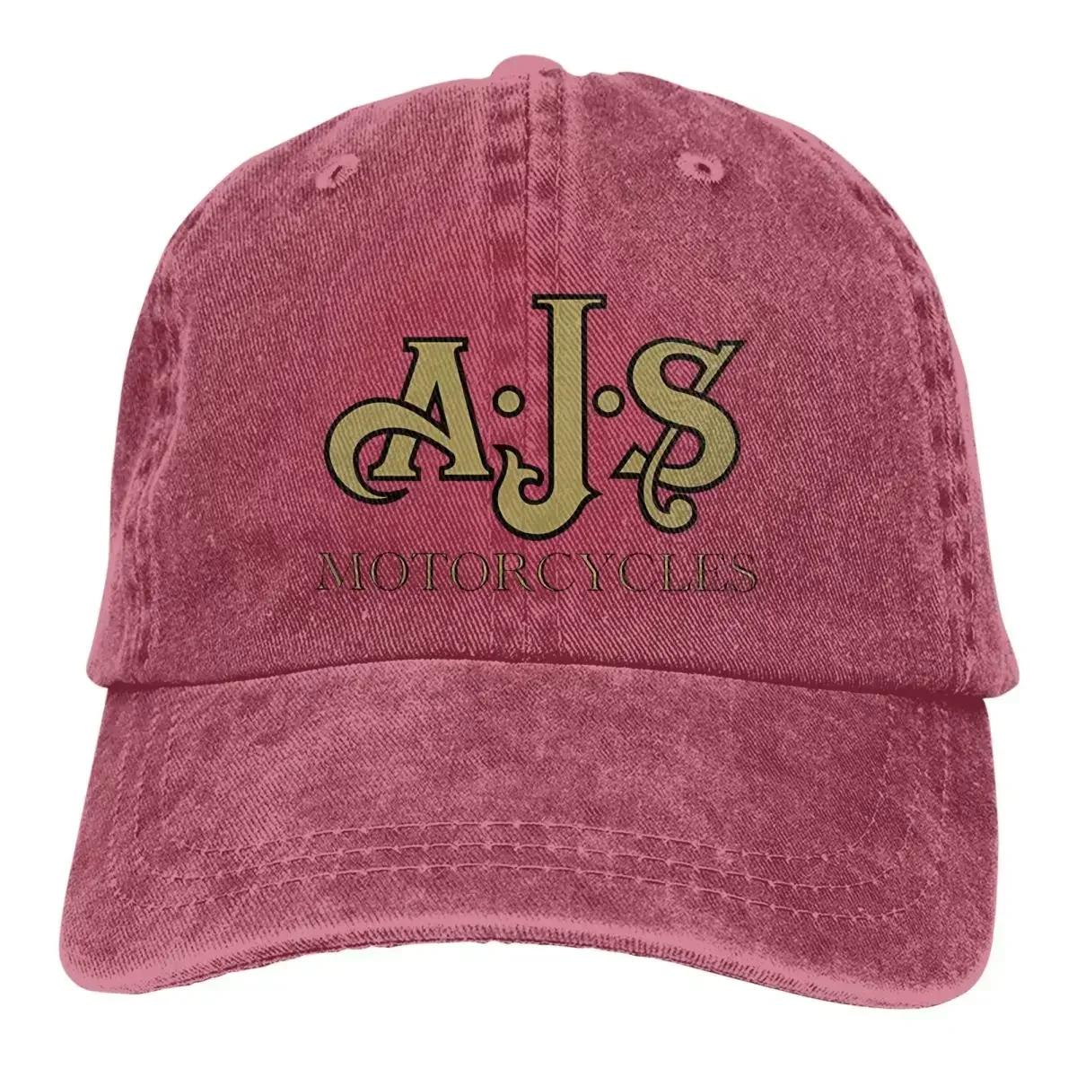 Summer Cap Sun Visor AJS MOTORCYCLES Hip Hop Caps Ajs Cowboy Hat Peaked Hats One Size