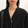 LESS Winter 2025 V-Neck Cotton Blend Sweatshirt