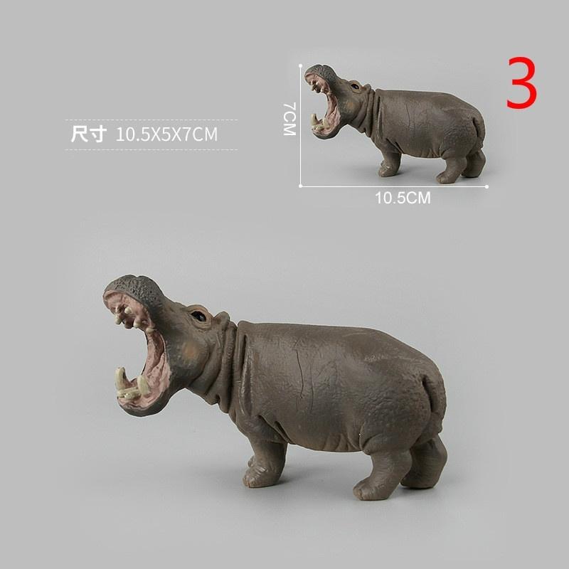 Animal Models Simulation of Wild Animals Toy Models Hippopotamus Models
