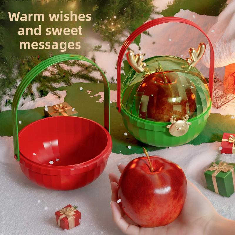 Christmas Apple Box, Antler Christmas Eve, Christmas Fruit Gift Box, Christmas Gift Packaging, Christmas Gift Box