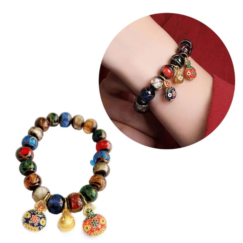 Beads Jewelry Incenses Ashes Glaze Bracelet Beads Bangles Gift for Women Girls