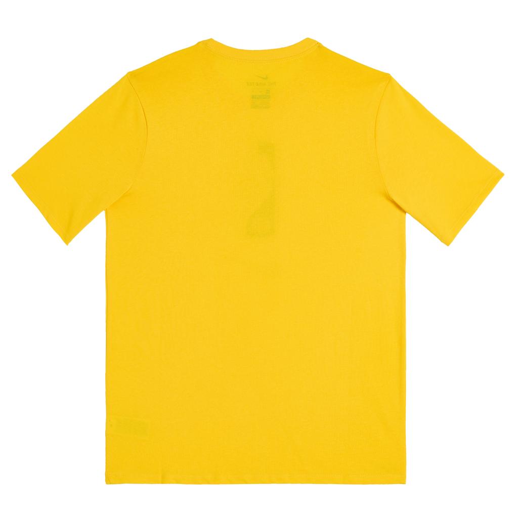 Nike NBA Collaboration T-Shirt Logo Letter Crew Neck Short Sleeve Kids Tops Yellow 3Z2B7BBLA-31T