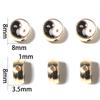 10pcs Double Sides Oil Drip Yinyang Beads for Jewelry Making Round Tai Ji Enamel Beads DIY Bracelet Necklace Loose Spacer Bead