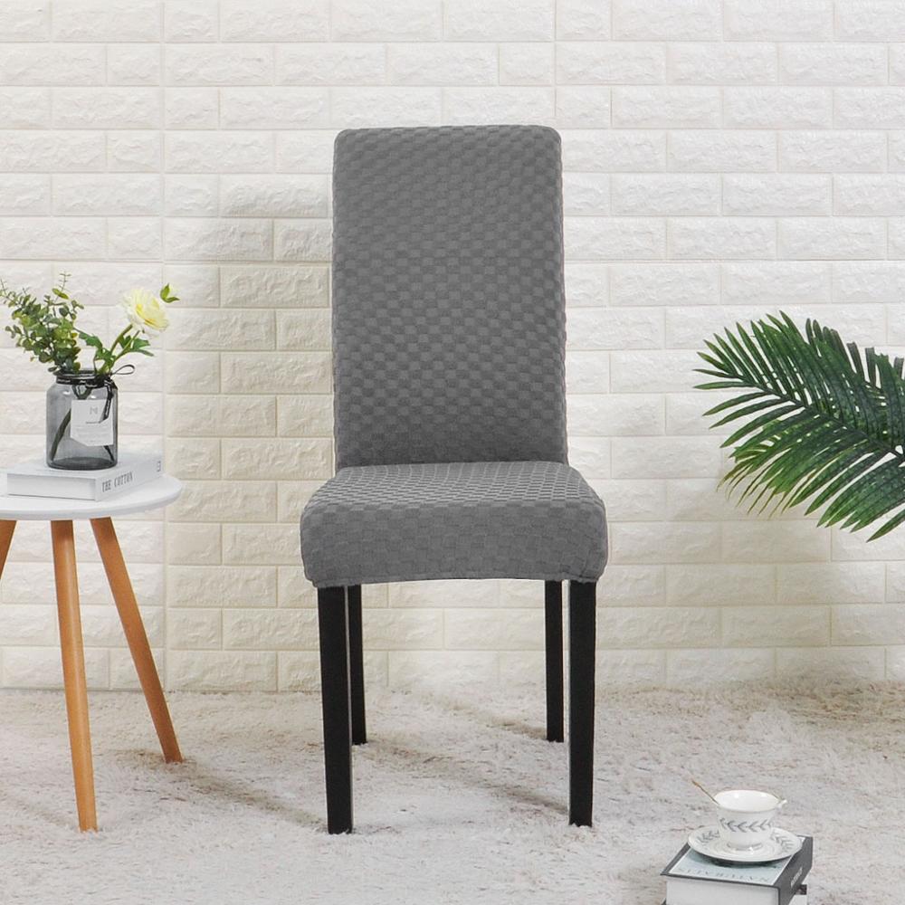 Jacquard Stuhlbezug für Esszimmer Spandex Stretch Stuhlbezüge Sitzbezug für Bankett Party Hotel