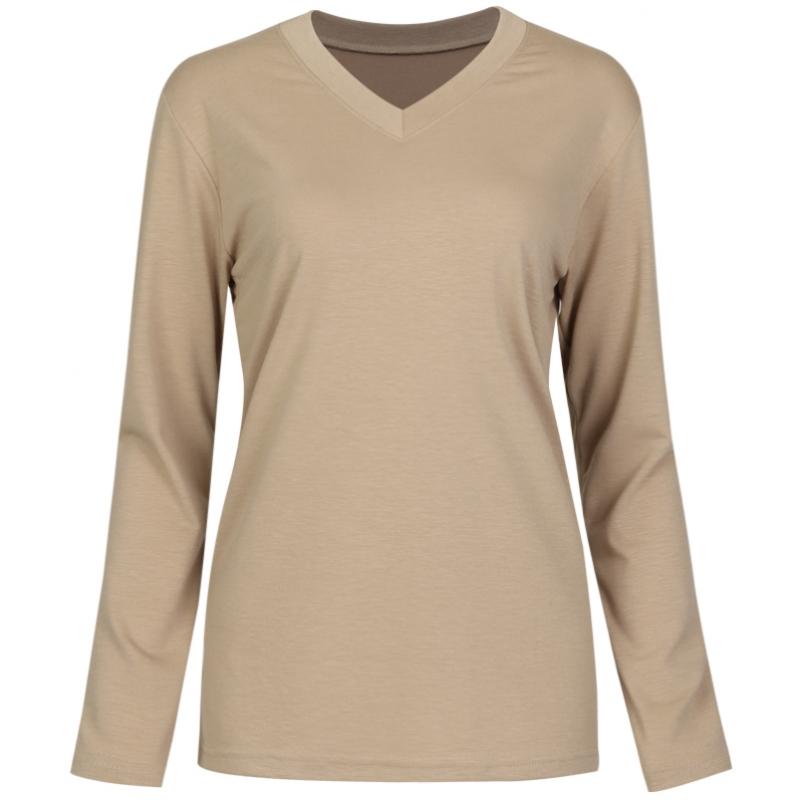 Shop Women V Neck T shirT Grey Dai Wsh 1111