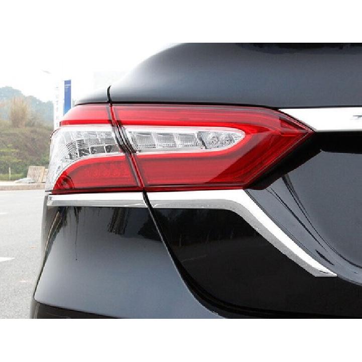 For Toyota Camry 2018- Chrome Exterior Rear Lamp Taillight Strip Trim 4pcs