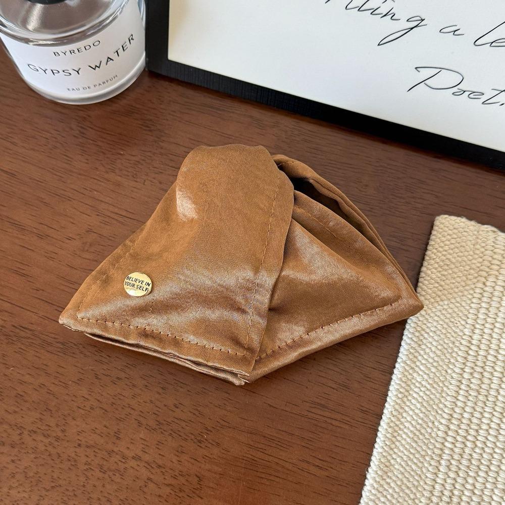 Satin Cloth Shark Clamp Simple Shell Hair Accessories Fashion Ponytail Hair Clip  Back of Head