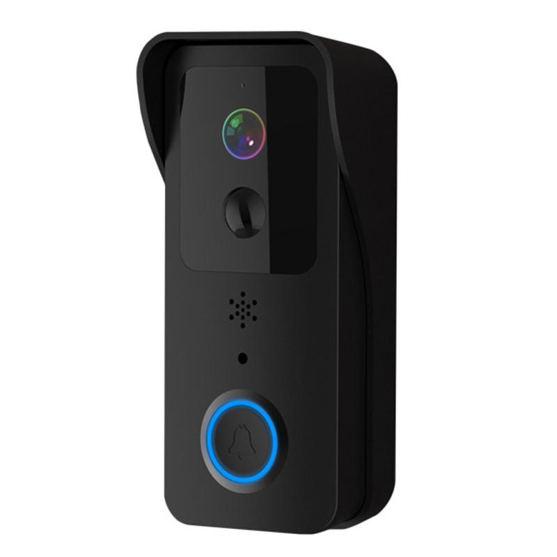 

T32 Додаток Tuya 2.4G/5G WiFi 1080P Відеодомофон Бездротовий Голосовий Інтерком Безпека Дверний Дзвінок Black