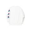 Li Ning X Pablo Ientile Cartoon Pattern Print Loose Sports Crewneck Sweatshirt Unisex Sweatshirt Off-White AWDU319-2