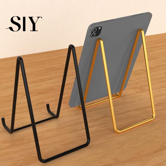 Tablet Organizer Shelf Metal Storage Rack Photo Frame Display Holder High Stability Triangular Design Not Easily Deformed Desk