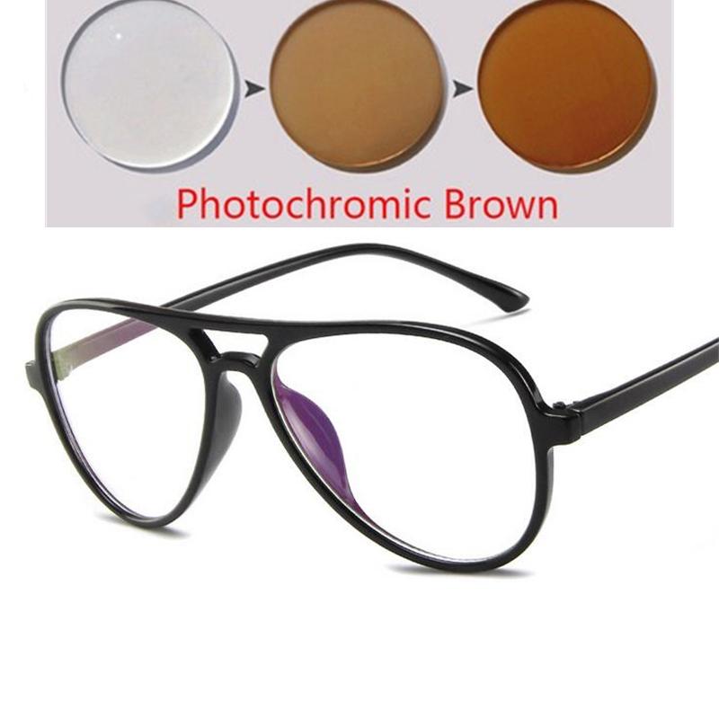 Aspherical Single Lens Oval Prescription Glasses For The Nearsighted PC Frame Cat Eye Myopia Glasses Woman 0 -0.5 -0.75 To -6.0