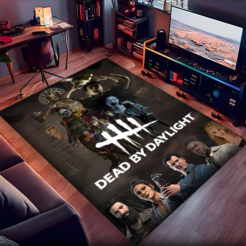 Dead Daylight Polyester Carpet, Soft Indoor Mat for Office Chair, Living Room, Computer Desk - Decorative Home Office Rug Design