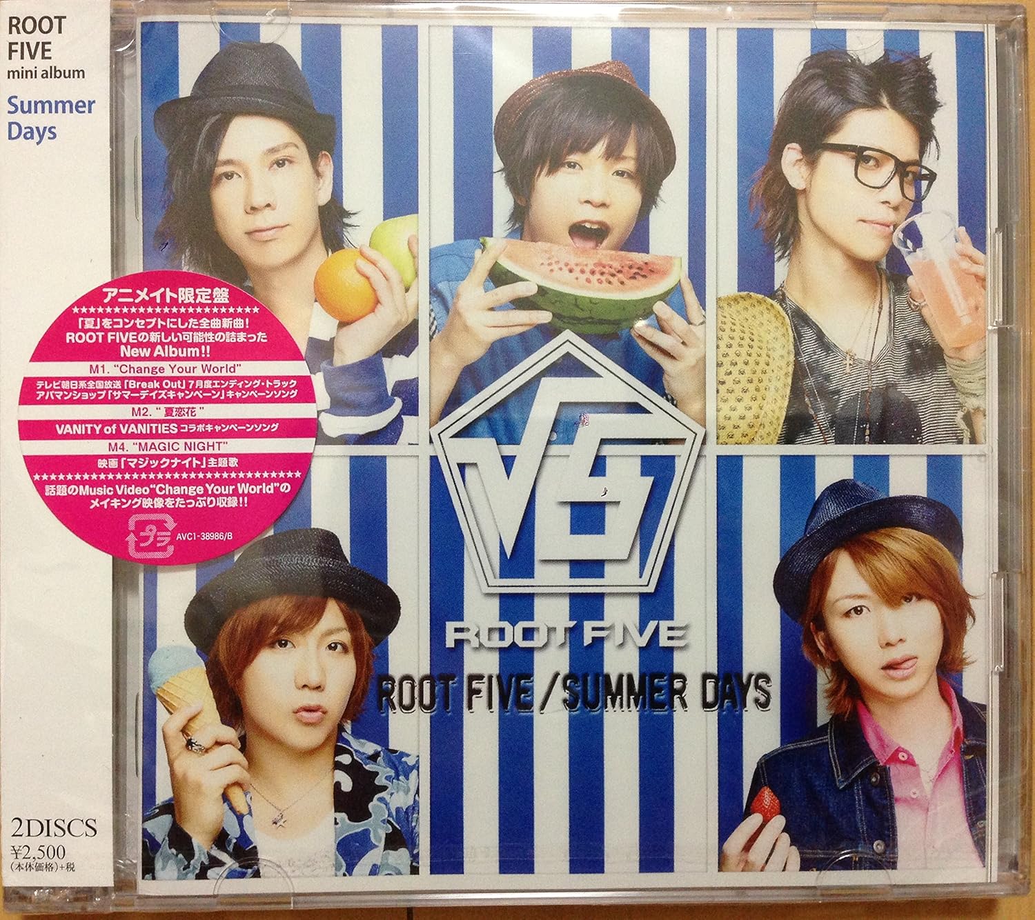 

CD ROOT FIVE Summer Days Animate gentei AVC138986B Japan ObiAnimeGame Used