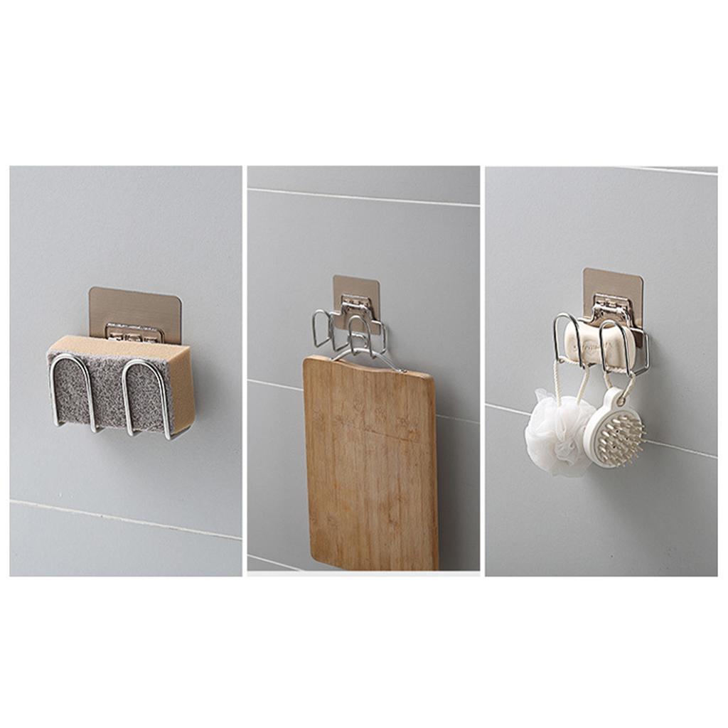 Kitchen Wall Pot Lid Holder Hole Free Rustproof Cutting Boards Quick Drying Rack for Kitchen