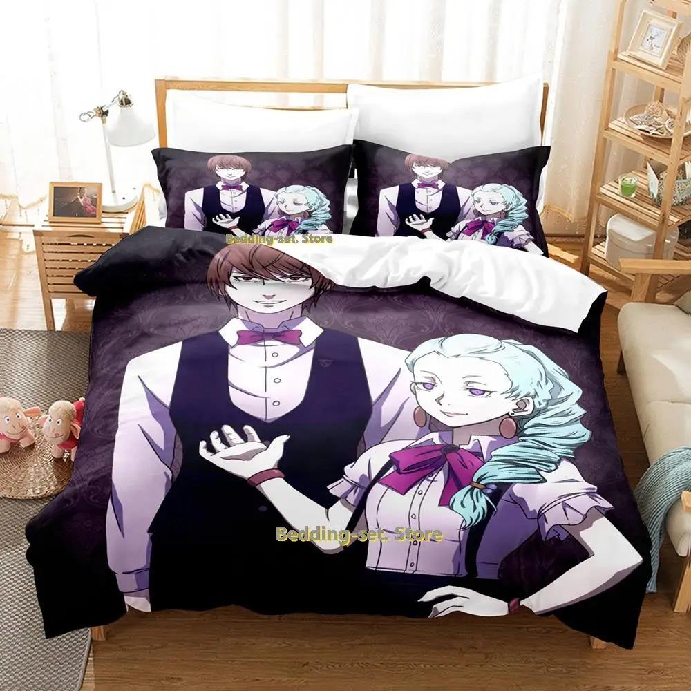 Comfortable SkinFriendly Single Twin Full Queen King Death Parade Size Bed Adult Kid Bedroom Duvetcover Sets Anime parure de lit Quilt