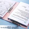 Morandi Double Clip A4 Folder for Students - Loose-leaf Test Paper & Office Document Storage