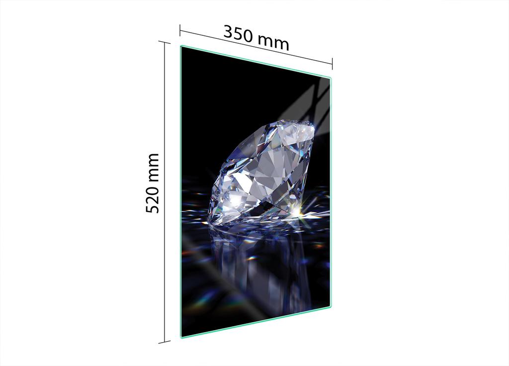 GLASS CUTTING BOARD 35x52 Diamond