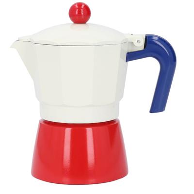 Cafetera de Estufa 3 Tazas 150ML Fácil de Usar Cafetera de Estufa de Aluminio para Hogar Exterior