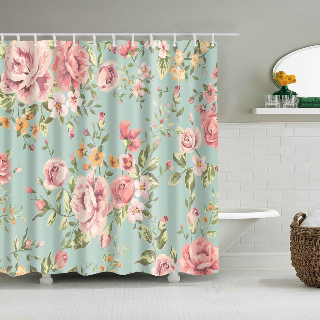 VIKAMA Nordic Inspired Instagram Style Starry Sky Pattern Shower Curtain Waterproof And Mould Resistant Bathroom Decorative Curt