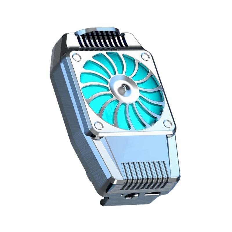 Back Clip Type Radiator Cellphone Cooling Fan 5000RPM Heatsink for 4-6.7inch Phone Portable Mobile Phone Cooling System