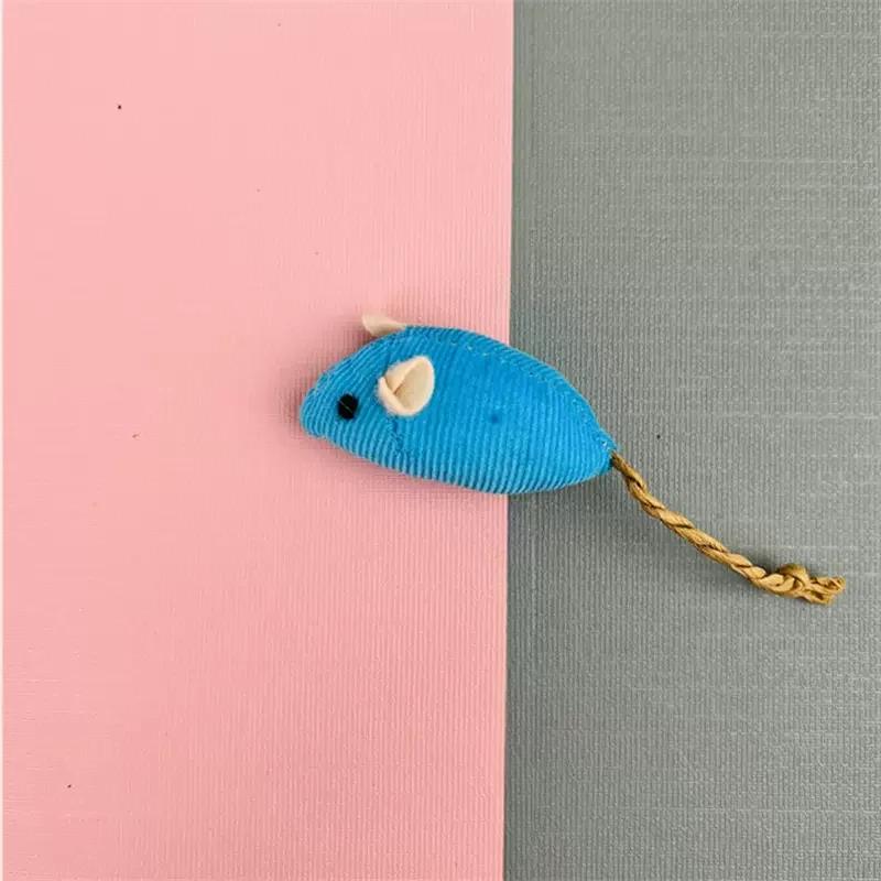 Fun Plush Mouse Cat Toy For Kitten Colorful Cute Plush False Mouse Pet Cat Accessories Pet Toy Mice Cats Catnip Toys Interactive