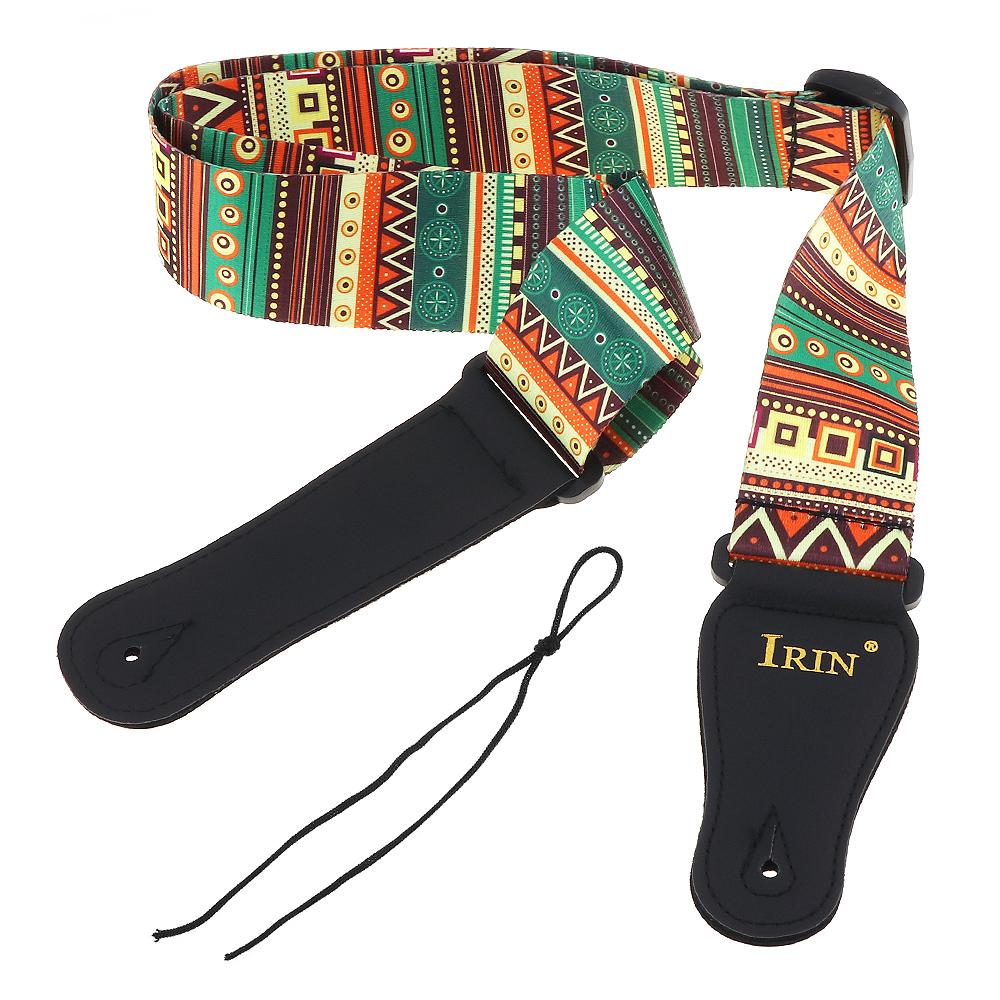 Adjustable National Style Printing Guitar Strap for Acoustic Electric Bass Guitar