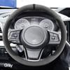 Suede Car Steering Wheel Cover Wrap for Subaru Forester Legacy Outback Impreza XV BRZ O Type Steering-Wheel