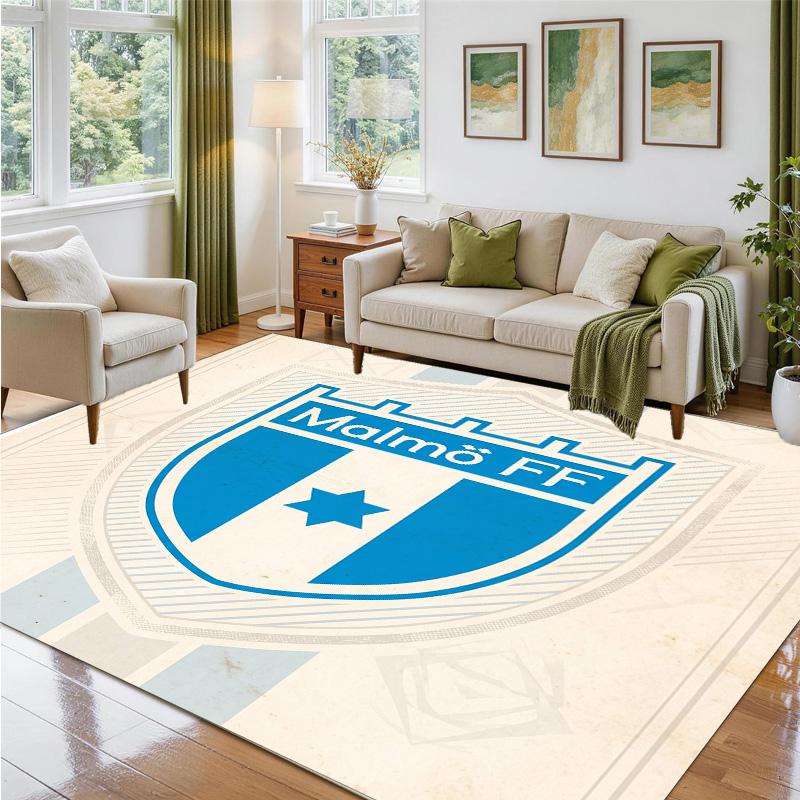 Malmö FF Design Crystal Velvet Rug Soft Decorative Mat for Bedroom Entrance