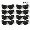 8PCS Cat Eye Glasses Heart-Shaped Plastic Frame Polycarbonate Decorative Vintage Included for Party Wedding Music Festival