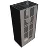 Șemineu modular KRATKI FLOKI BOX stânga 8 kW Ø 160 sinter cuarț NERO ASSOLUTO ușă cu autoînchidere