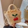 Elegant Summer Handwoven Bag For Women Stylish Rattan Crossbody Beach Tote