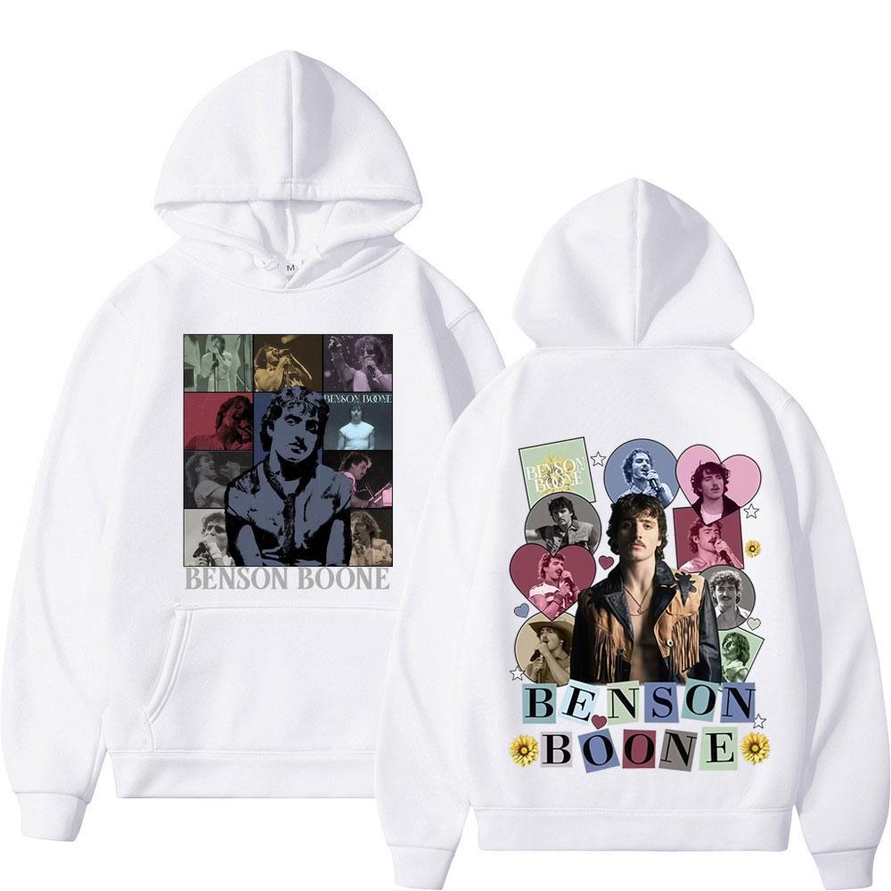 Benson Boone American Heart Tour 2025 Vintage Print Hoodies Men Women Fashion Pullover Long Sleeves Hip-hop Casual Man Tracksuit