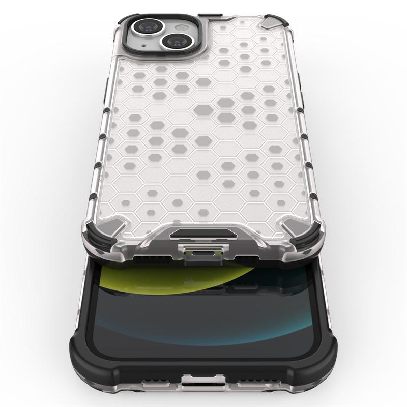 Honeycomb Shockproof For iPhone 14 Case Armor Phone Capa For iPhone 14 Pro Max 14 Max 13 12 11 X XS XR 7 8 Cover Translucent PC