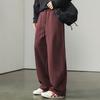 Autumn and Winter New Scimitar Knitted Casual Pants Autumn and Winter New Men's Loose Large Size Straight Vertical Sports Trendy Sweatpants