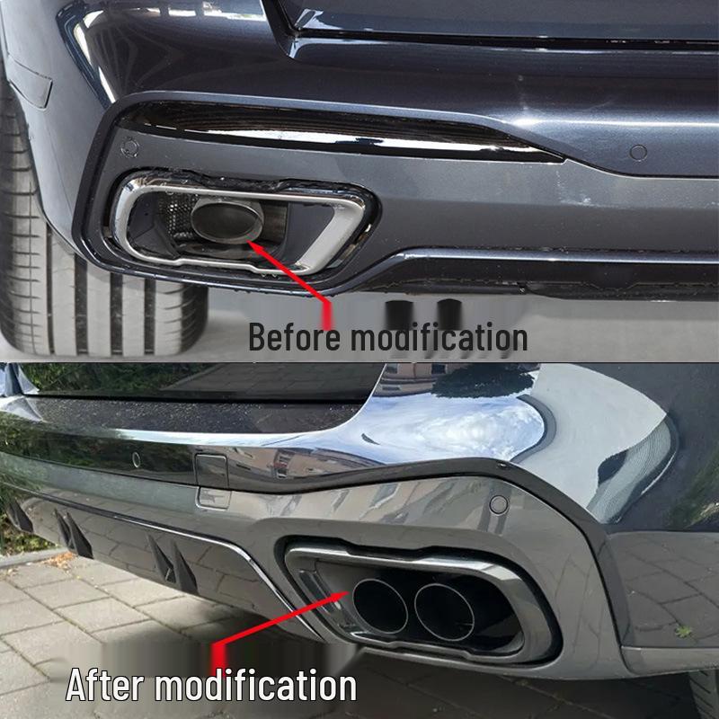 Quad Exhaust Sports Tailpipes for BMW X5/X6/X7: Non-Destructive Retrofit & Upgrade