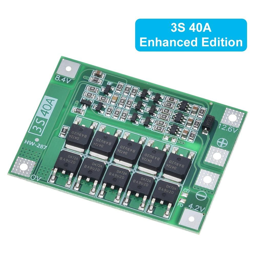 3S 4S 20A 40A 60A Li-Ionen Lithium-Akku Ladegerät Schutzplatine 18650 BMS Bohrmotor 11.1V 12.6V/14.8V Verbessern/Ausbalancieren