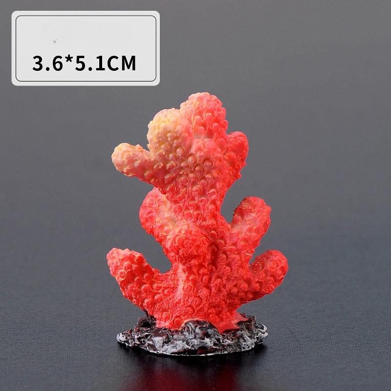 Simulated Resin Coral Aquarium Fish Tank Small Ornaments Mini Gift Decorations Starfish Ornaments