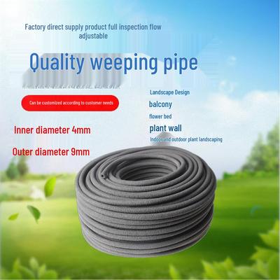 4mm Drip Irrigation Tube, 8mm Outer Diameter, Rubber Material for Garden, Lawn, or Fruit Tree Watering