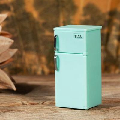 For Blyth Doll Toy 1/12 Miniature Fridge Model Doll House Fridge Retro Kitchen Appliances