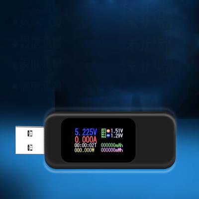 Display LCD Tester USB Multifunzionale Corrente Tensione Capacità Batteria Misuratore Monitor Nero