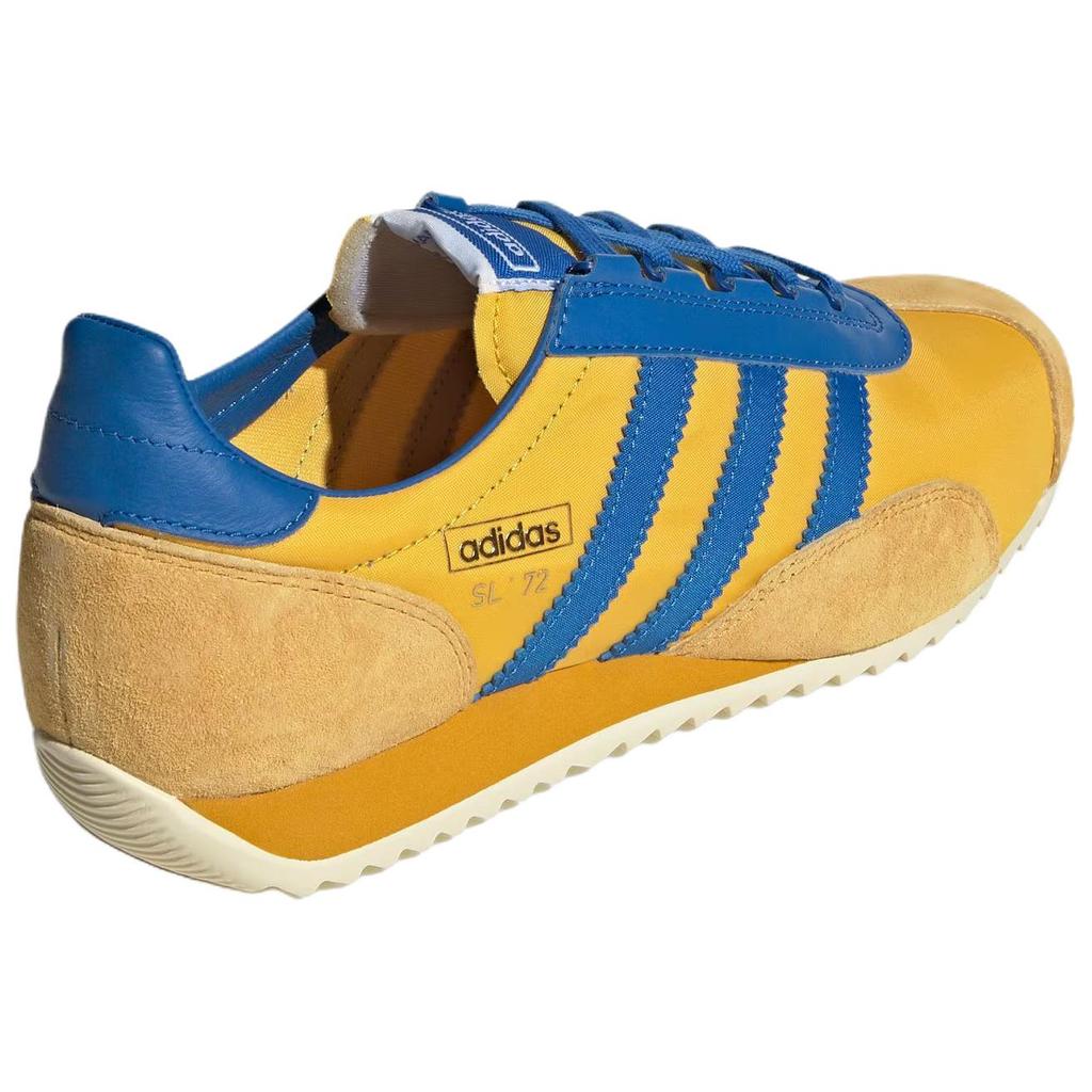 New Adidas SL 72 Abrasion Resistant Low Top Casual Shoes Unisex Yellow JR3638