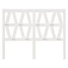VidaXL Tête de lit Blanc 126x4x100 cm Bois massif de pin 818611