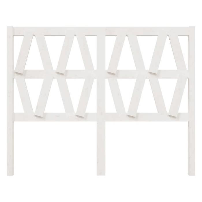 VidaXL Tête de lit Blanc 126x4x100 cm Bois massif de pin 818611