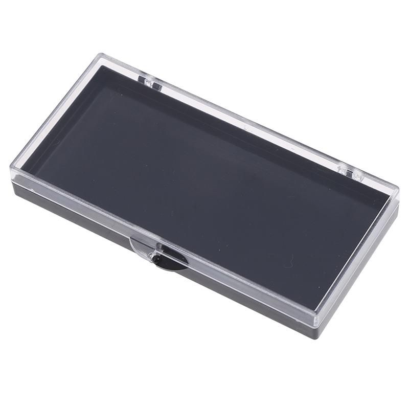 Wimpern Lagerung Box Verpackung Box Transparent Deckel Schwarzes Tablett Für Transplantierte Wimpern