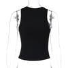 European Spring/Summer 2026 Sexy Slim Fit Sleeveless V-Neck Tank Top for Women