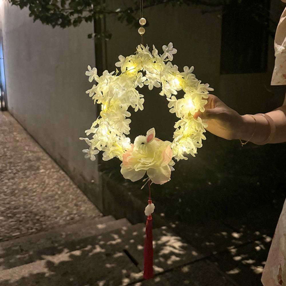 Chinese Style Children's Rabbit Lantern Handheld Mid-Autumn Festival Lamp  Hanfu Accessories