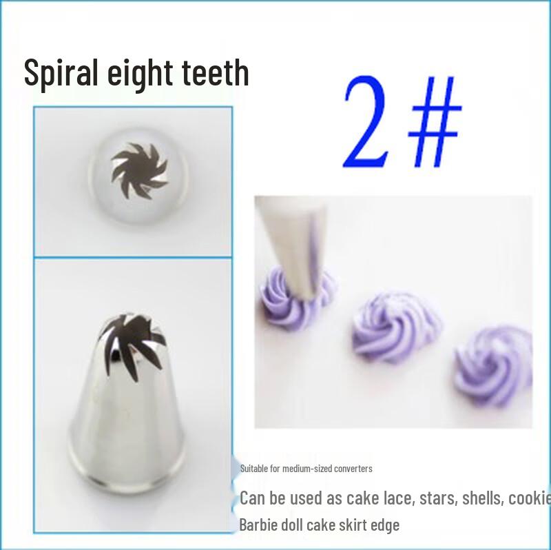 

Stainless Steel Cake & Cookie Decorating Nozzle