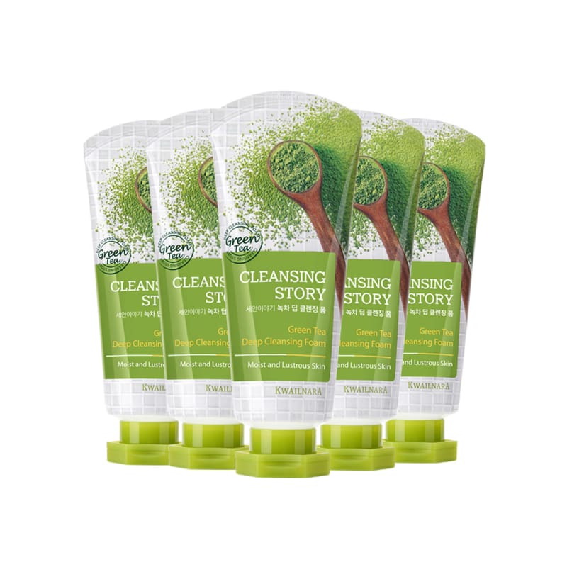 Washing Story Green Tea Cleansing Foam 120g X 5