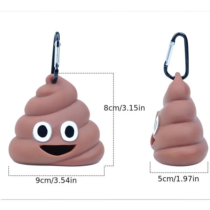 Dispenser per Sacchetti Igienici per Cani Porta Sacchetti Rifiuti Animali Domestici Porta Sacchetti Rifiuti Cane da Esterno, Contenitore Portatile per Rifiuti Animali per Pulizia all'Aperto